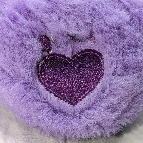 Vintage Care Bears Share Bear 13" Heart Lollipop Plush Purple Stuffed Animal Toy - Picture 9 of 10
